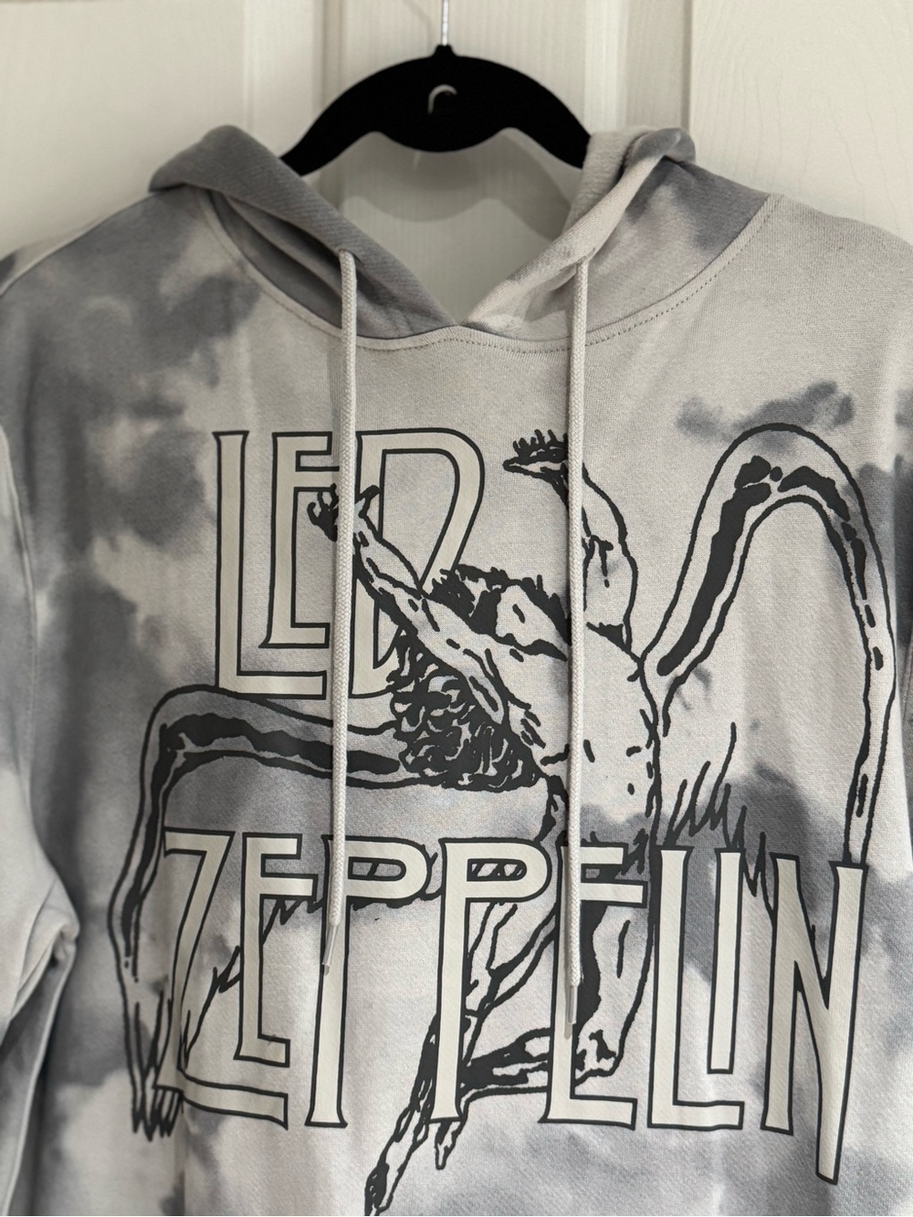 Led Zeppelin Gray Tie-Dye Crewneck Hoodie. - Picture 4 of 8